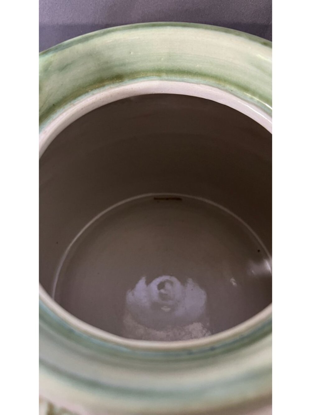 John B. Taylor Handcrafted Pottery Pitcher/Bean Pot With Lid – Harvest Theme - Picture 9 of 12